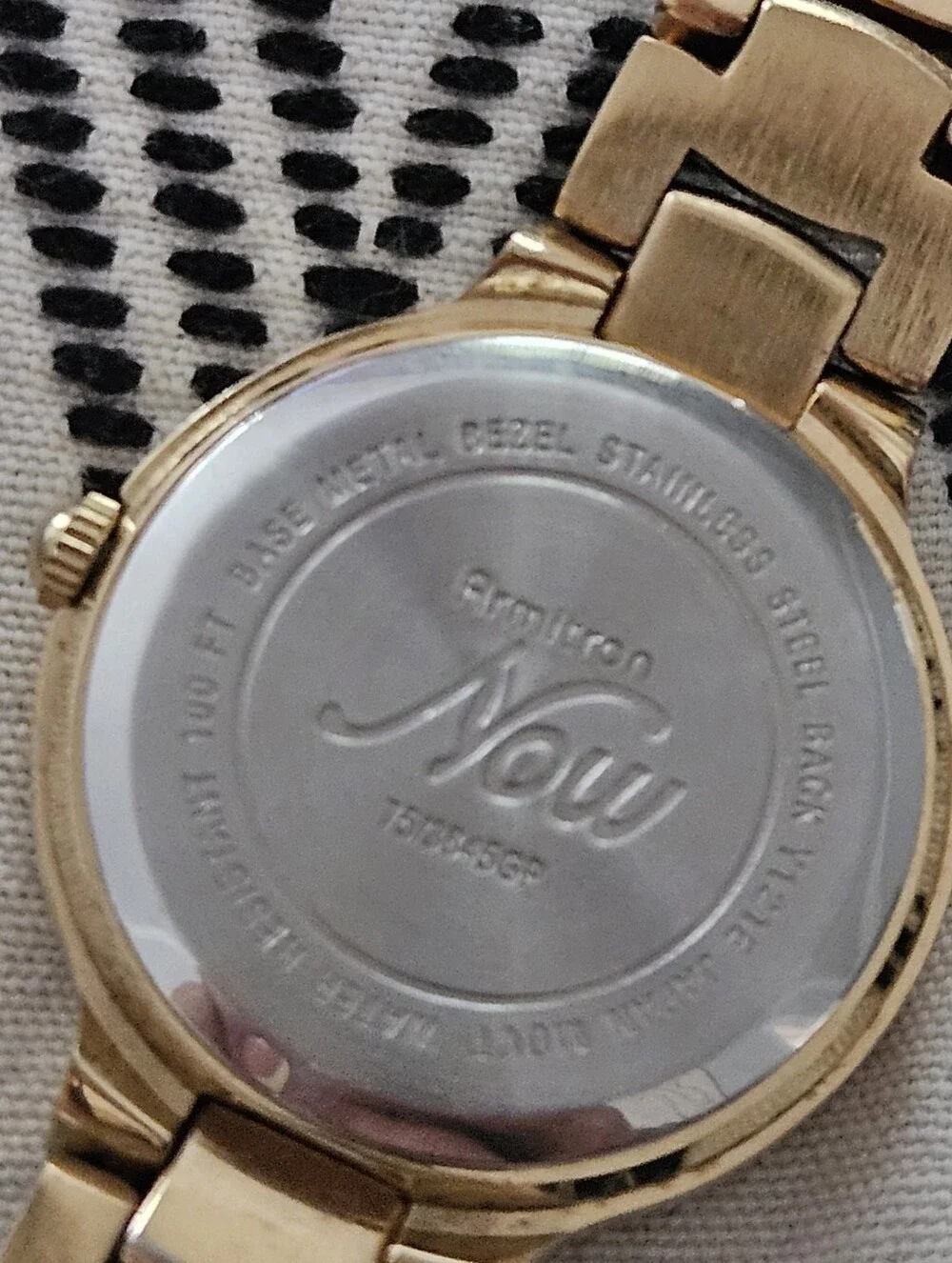 Armitron Now Gold Tone Crystal Accent Ladies Wristwatch